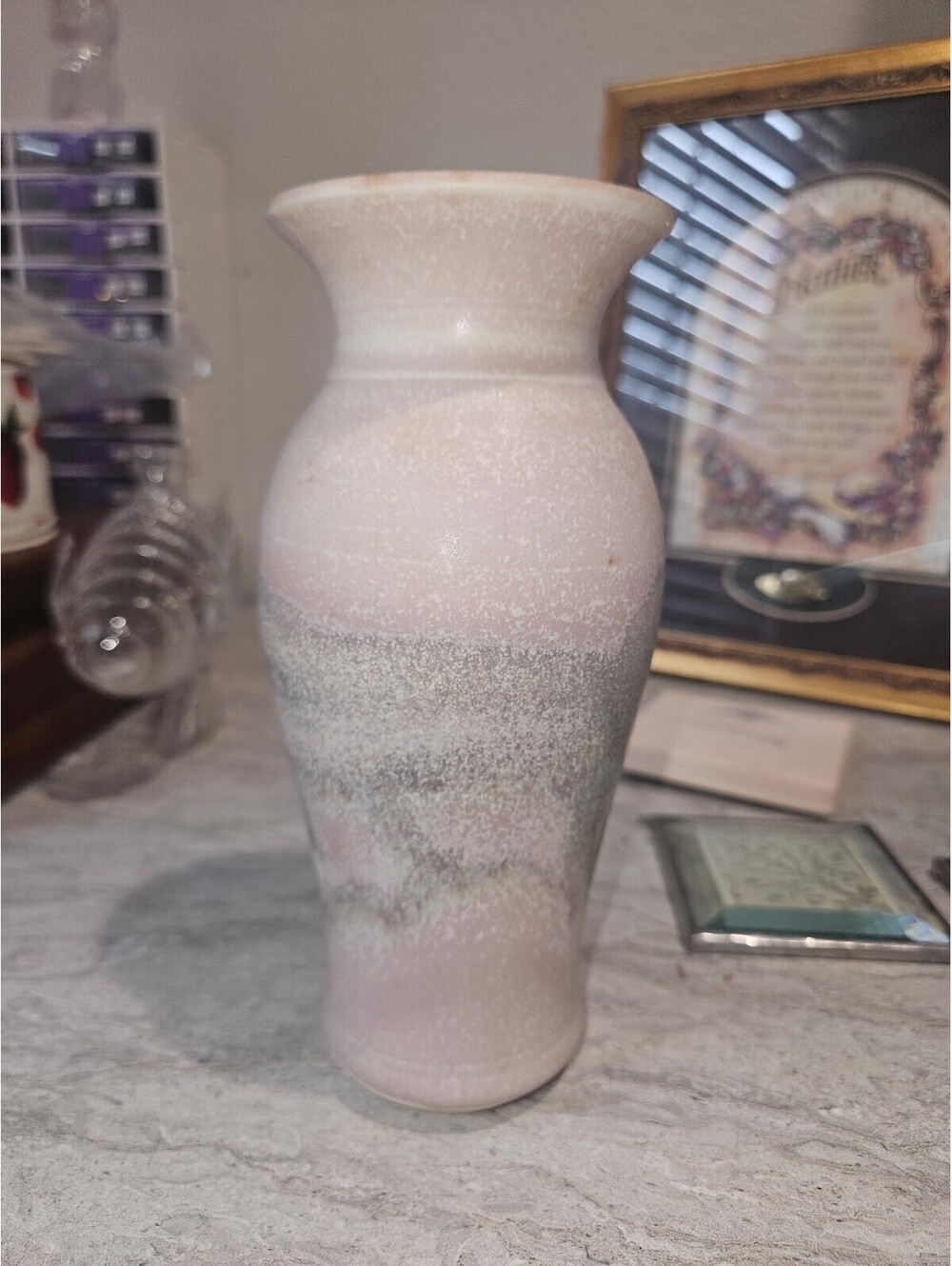 Homemade pottery vase